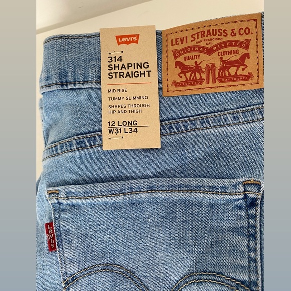 Levi’s 314 SHAPING STRAIGHT WOMEN'S JEANS - Picture 5 of 9